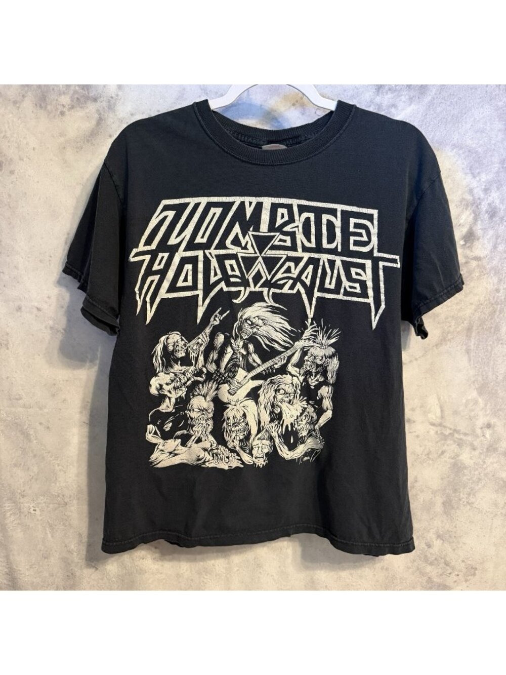 Vintage Zombie Holocaust Band T Shirt Mens Rock & Roll Party Tee Large L
